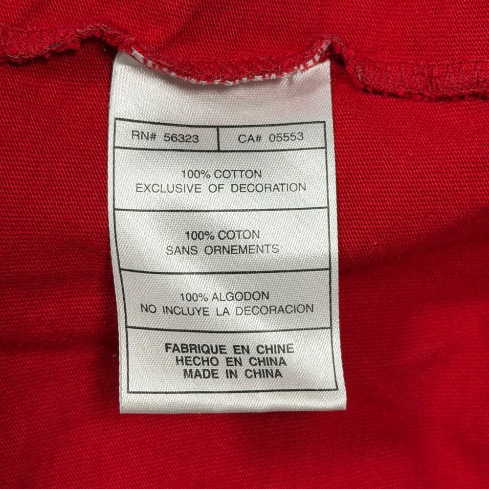 Nike Sportswear Red Blue‎ Striped Graphic T-Shirt XXL 349253-648 FA09 Mens - Picture 8 of 10